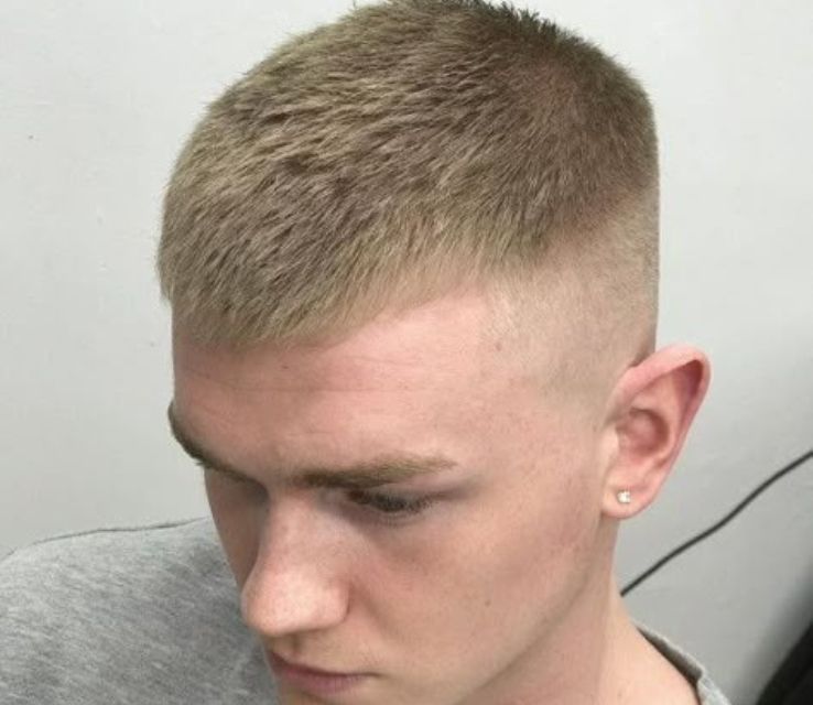 Buzz Cut with Mid Fade