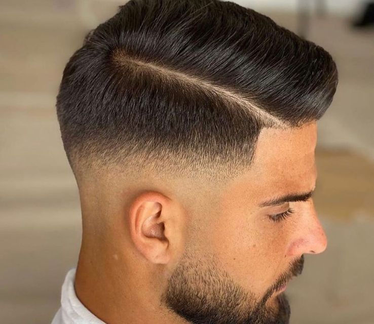 Classy Comb Over with Taper Fade
