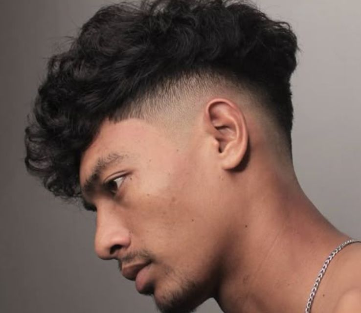 Long Textured Fringe with Mid Fade  
