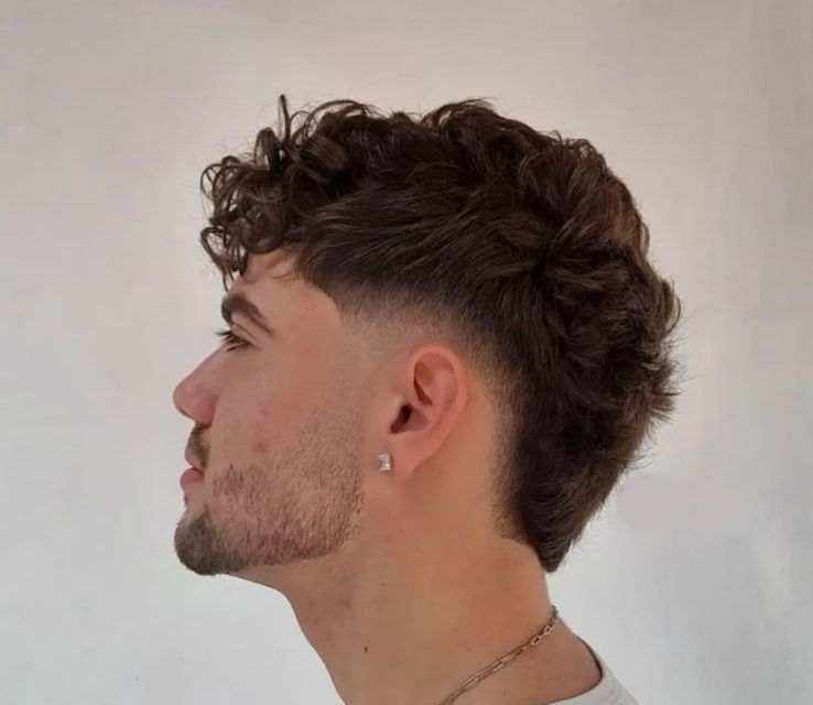 Modern Mullet with Mid Fade  