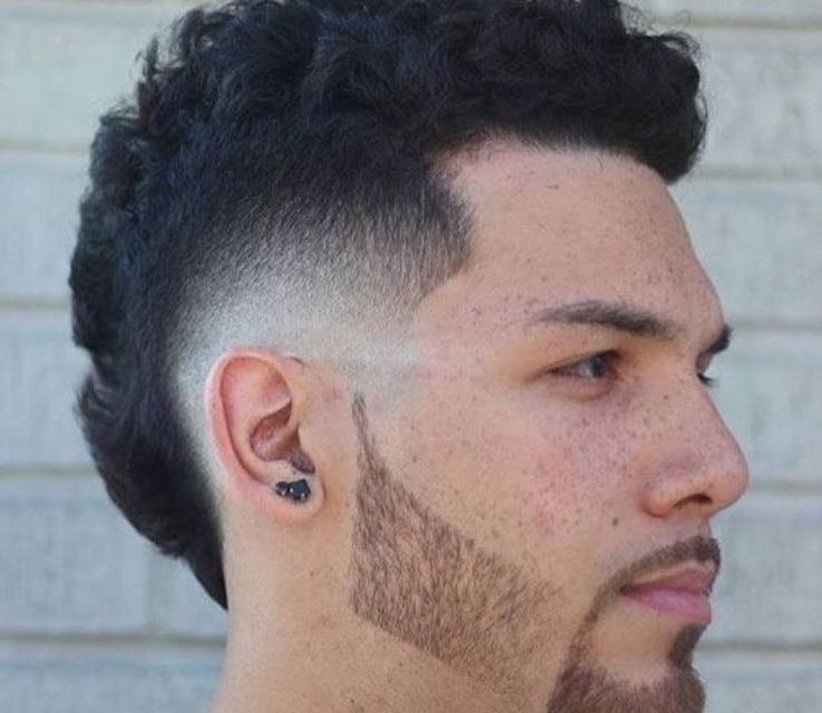 Mohawk with Burst Mid Fade