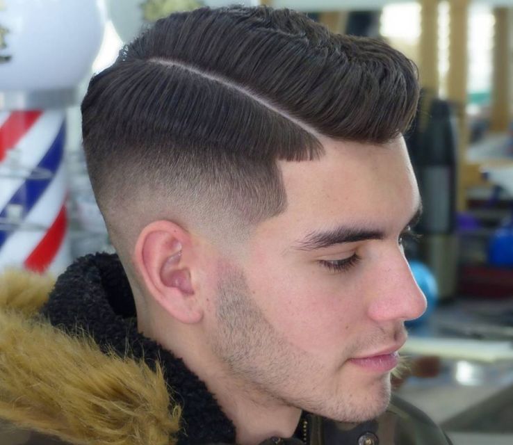Side Part with Mid Fade  