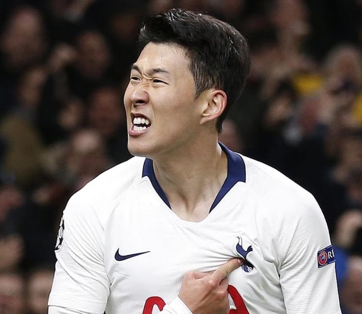 Son Heung-min – Off-Center Part with Low Taper Fade