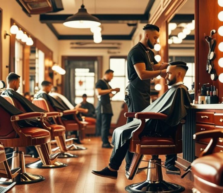 barbershop serves