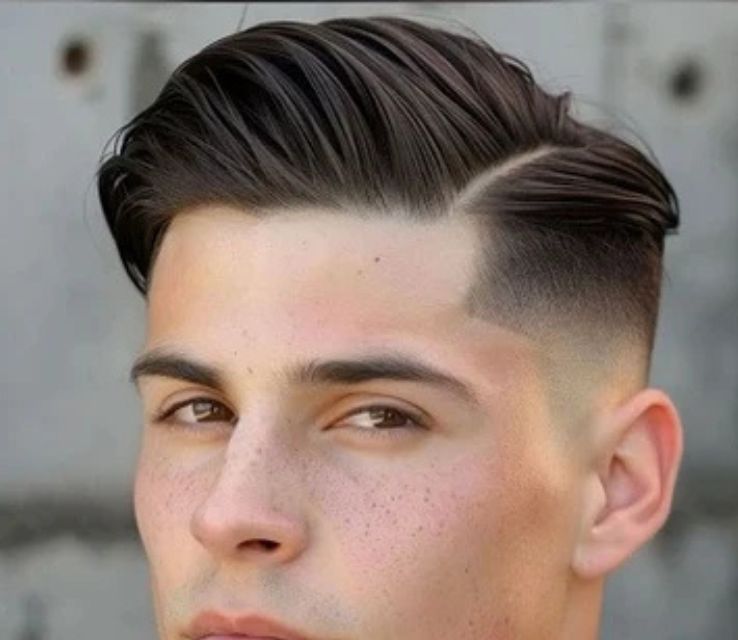 Asian Men's Side Part Haircut
