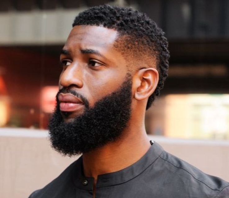 Black Man Mohawk and Beard