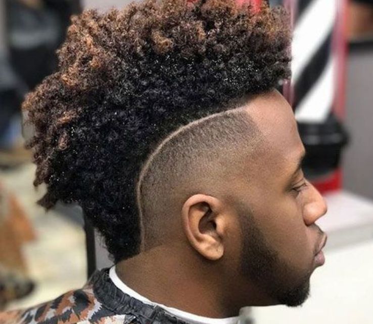 Taper Mohawk Black Men