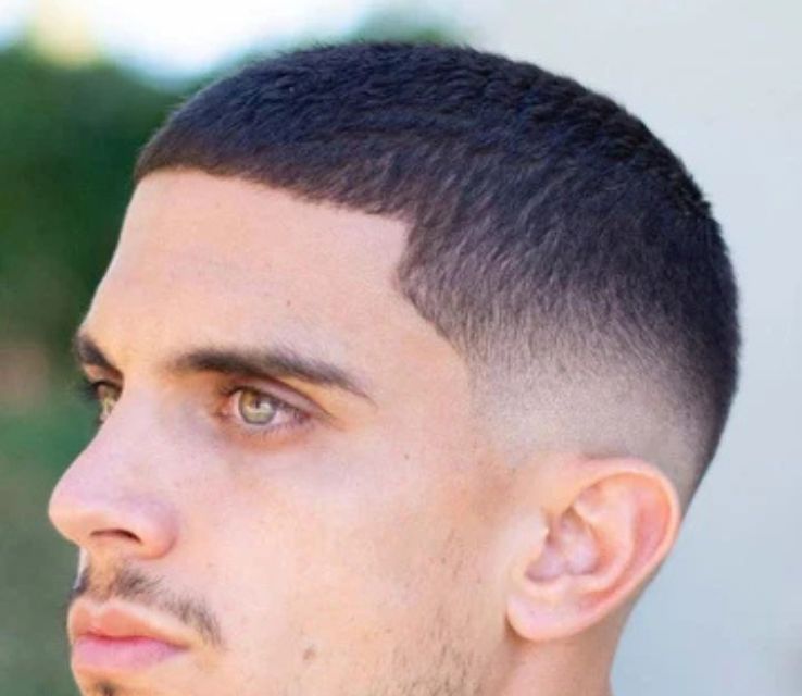 Blunt French Crop with Low Fade