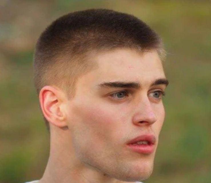 Buzz Cut with Fade without Beard