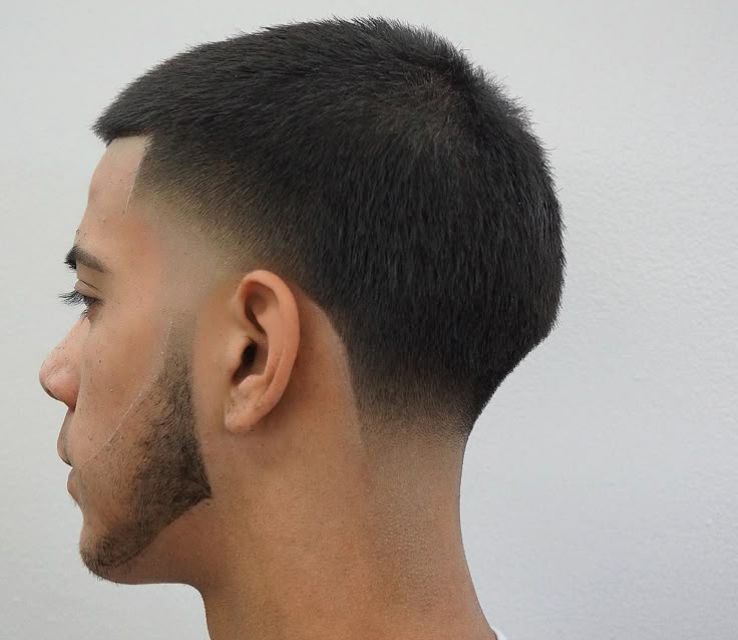 Buzz Cut with Low Taper Fade