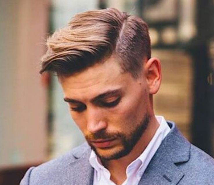 Comb Over Wavy Hair for Men