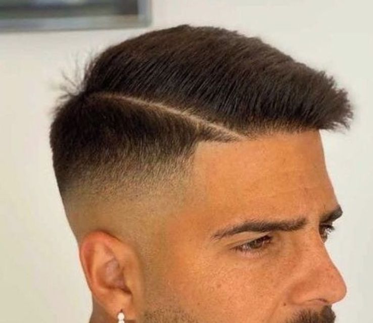 Drop Fade Comb Over for Men