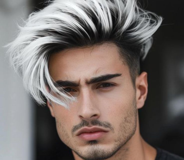 Hair Color Ideas for Men Platinum Blonde