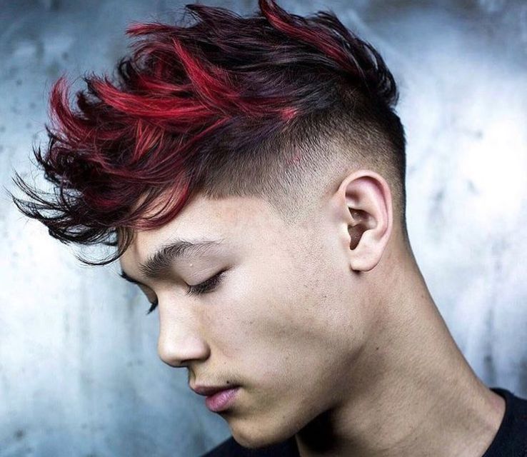 Hair Color Ideas for Men Shades of Burgundy