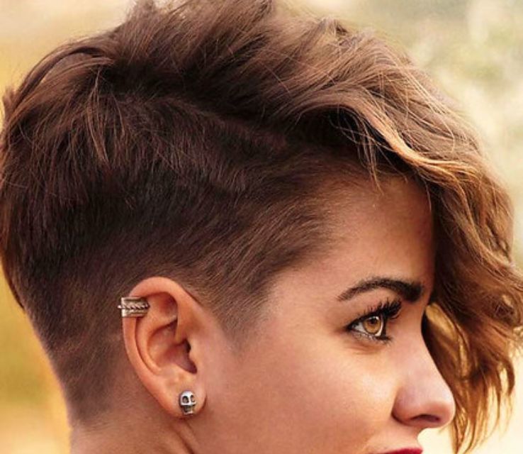 Loose Curly Mohawk Fade