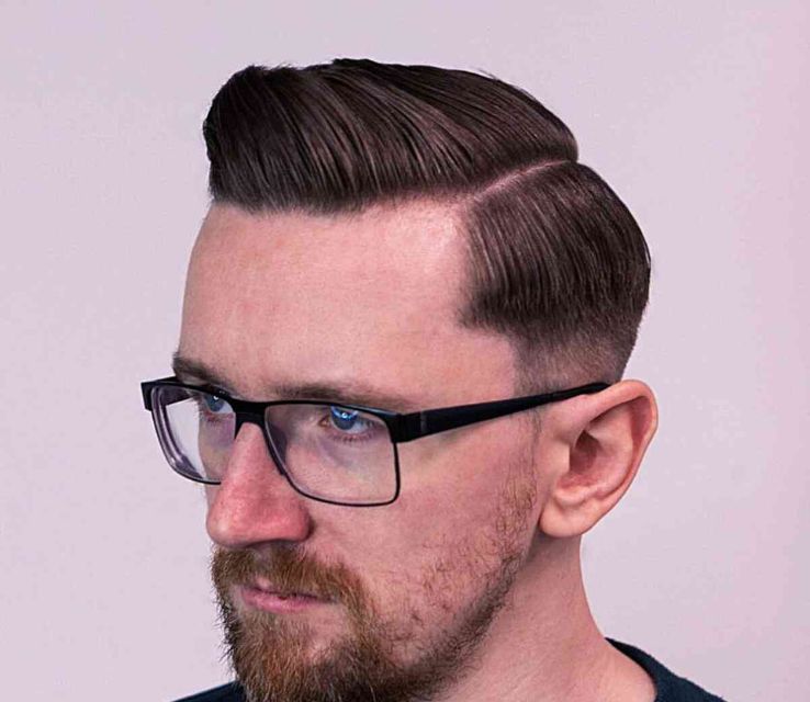 Professional Haircut For Men Side Part