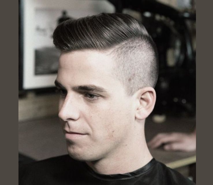 Side Part Oval Face Haircut Men