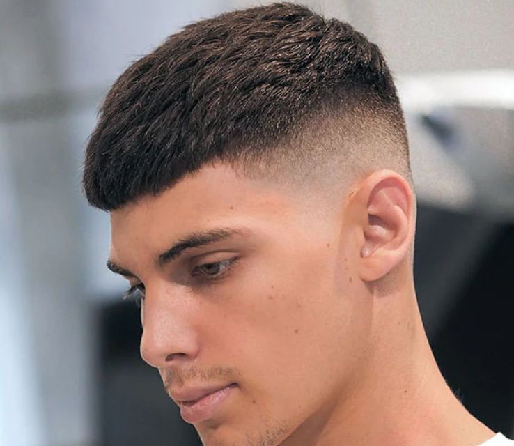 Textured Crop Haircut For Curly Hair