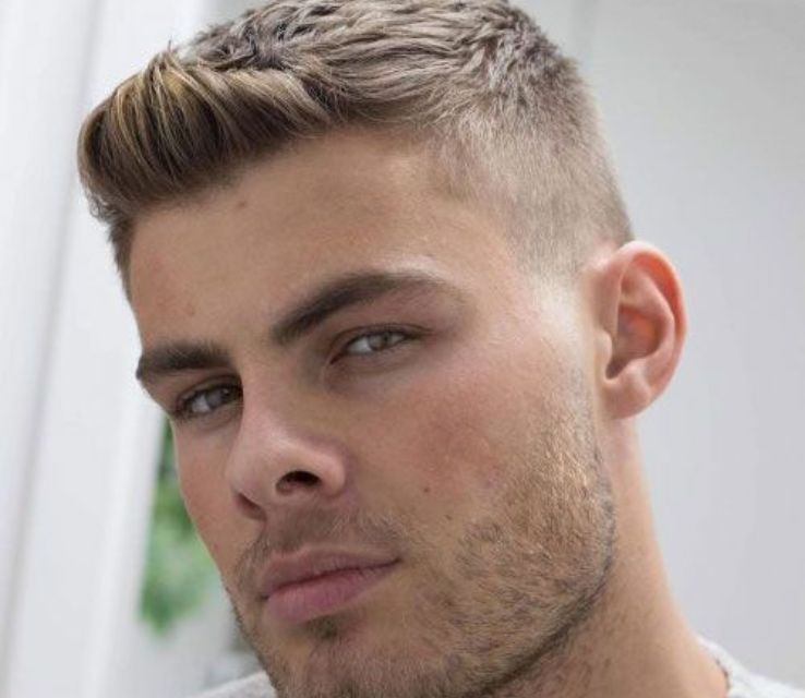 Blonde Crew Cut Men