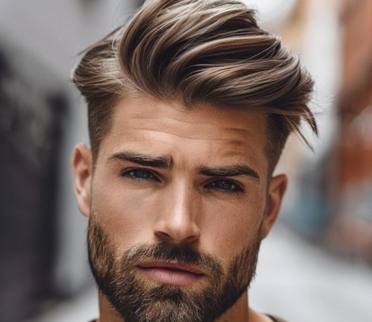 Comb Over with Low Taper