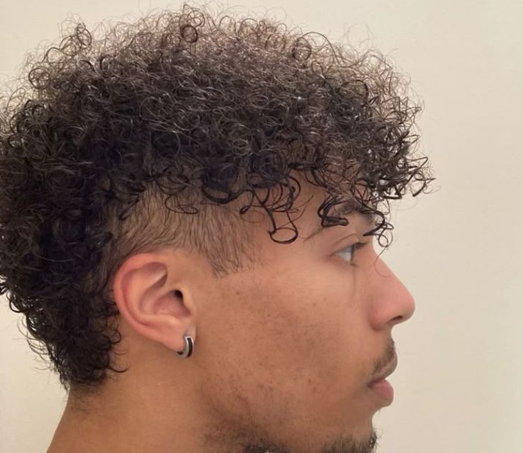 Curly Afro Mullet for Men