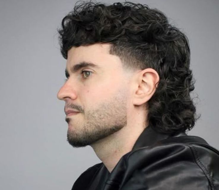 Curly Hair Edgar Mullet for Men