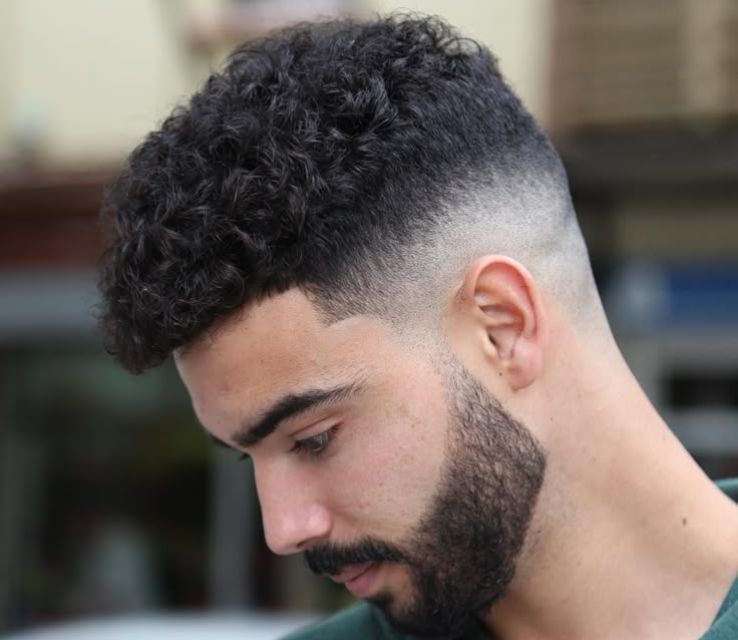 Curly Mohawk Fade