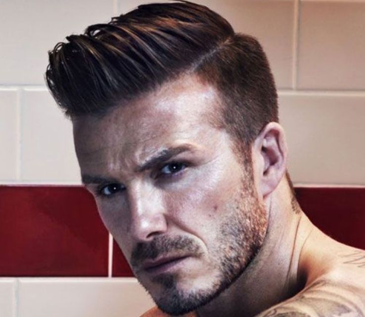 David Beckham Pompadour Hairstyle