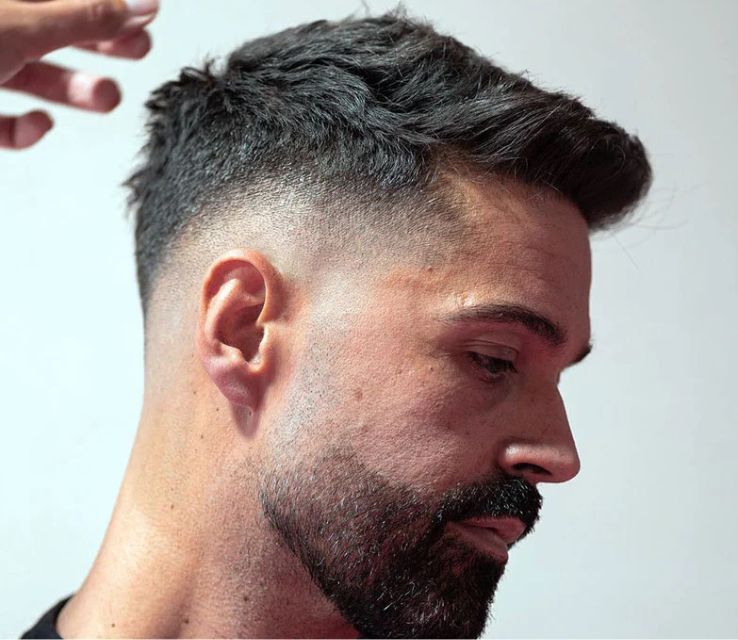 Disconnected Quiff Haircut Men
