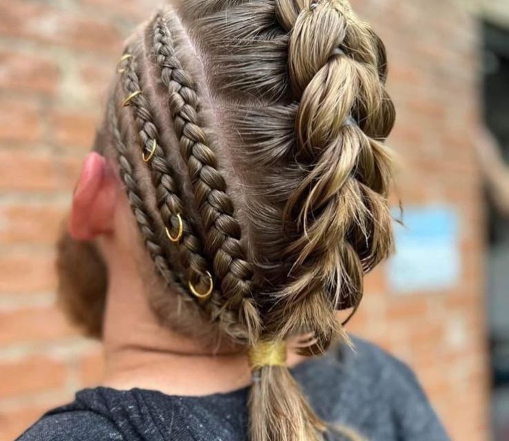 Dragon Braid Hairstyle for Men
