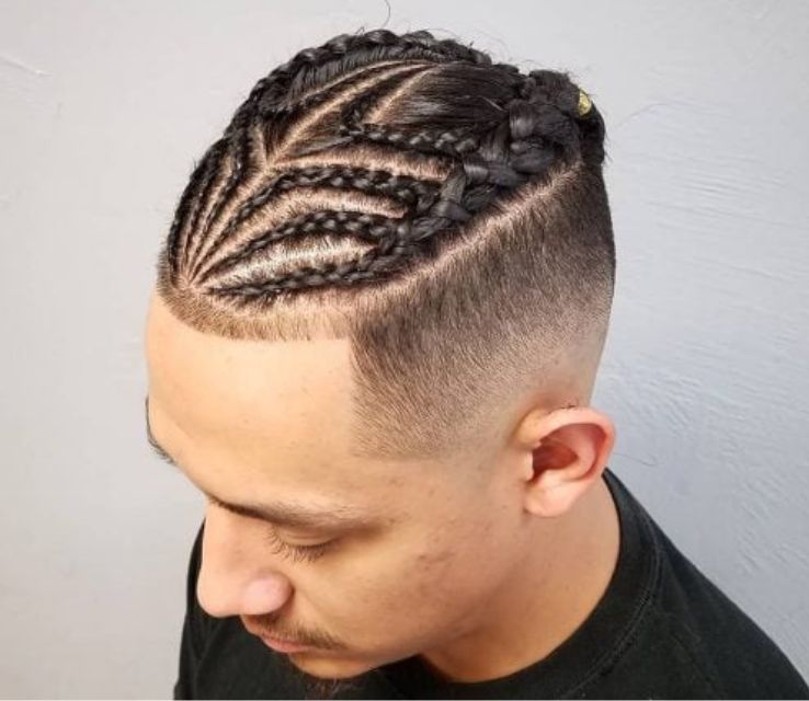 Fade with Braids for Men