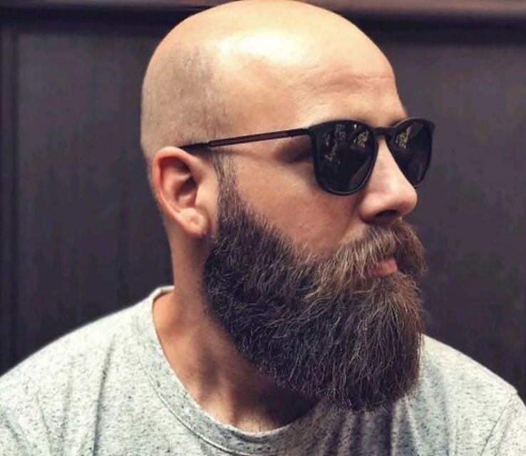 Full Beard Styles for Bald Guys