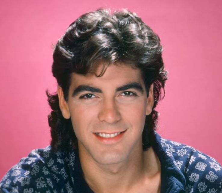 George Clooney's Mullet Hairstyle