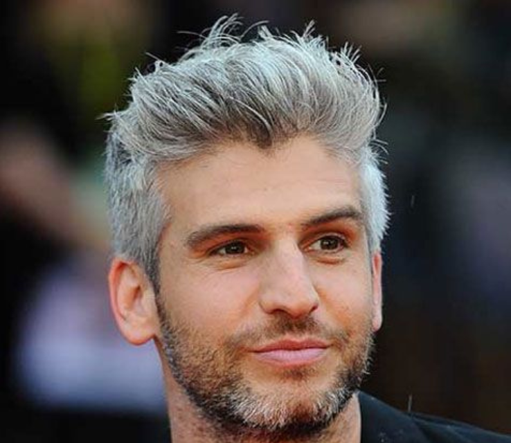 Grey Hair Men Young