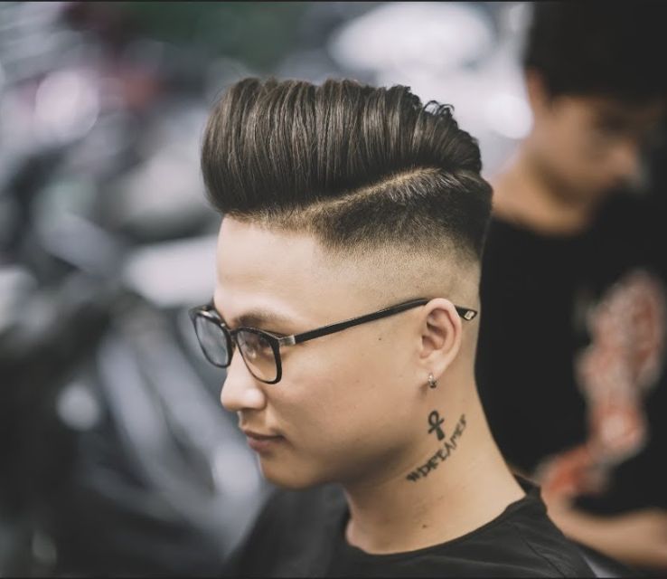 Kiểu Tóc Side Part Pompadour