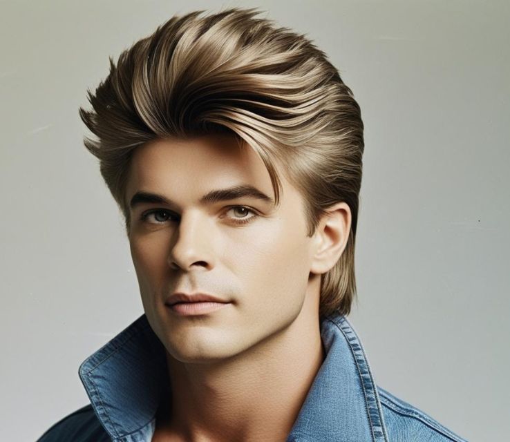 Mens Feathered Hair 80s