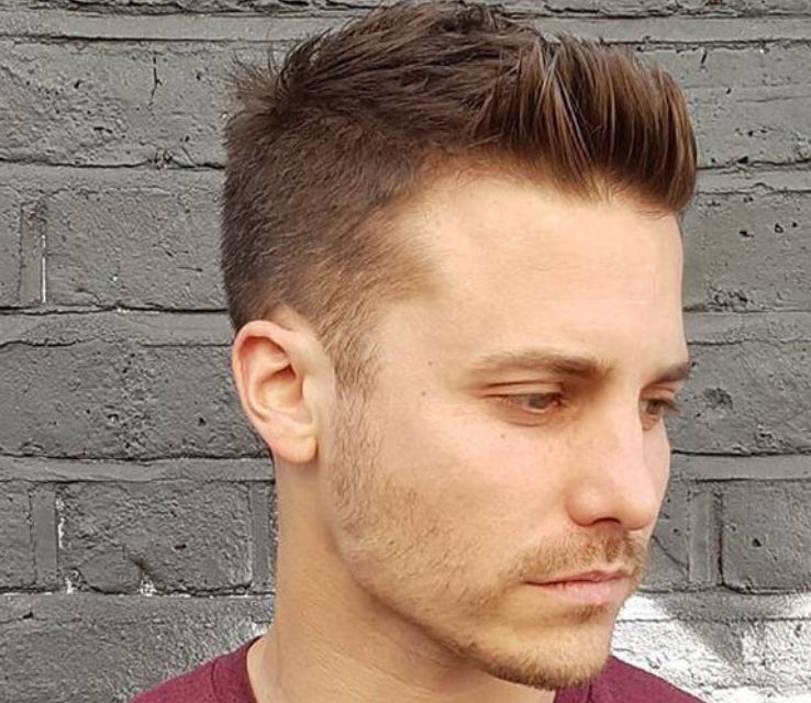 Short Side Parted Quiff