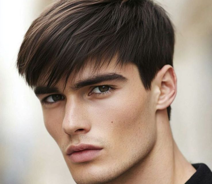 Side Swept Fringe with Taper