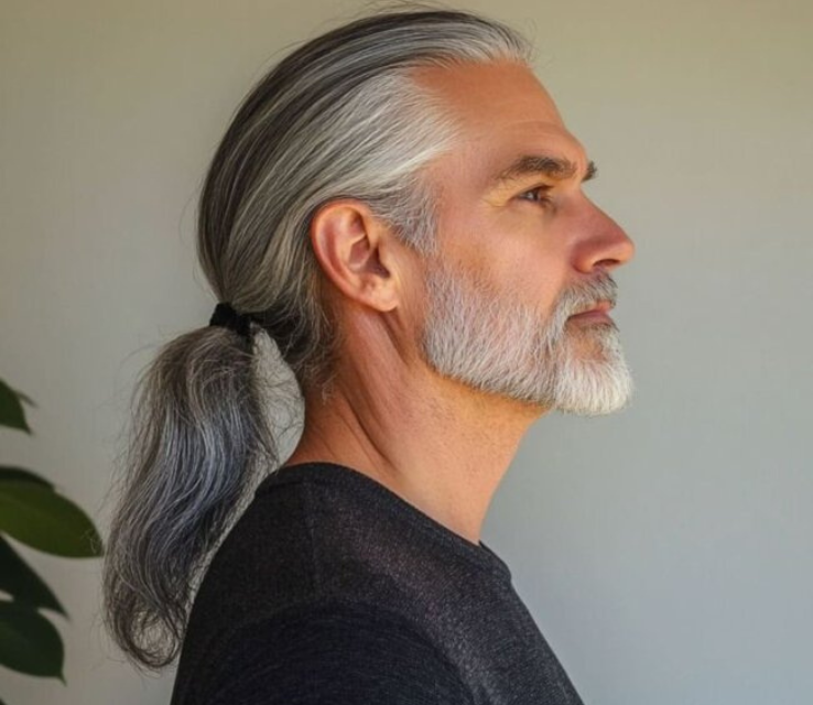 Sleek Low Ponytail