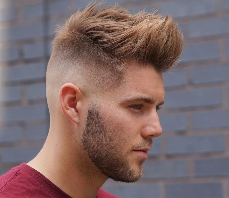 Taper Fade with Side Part