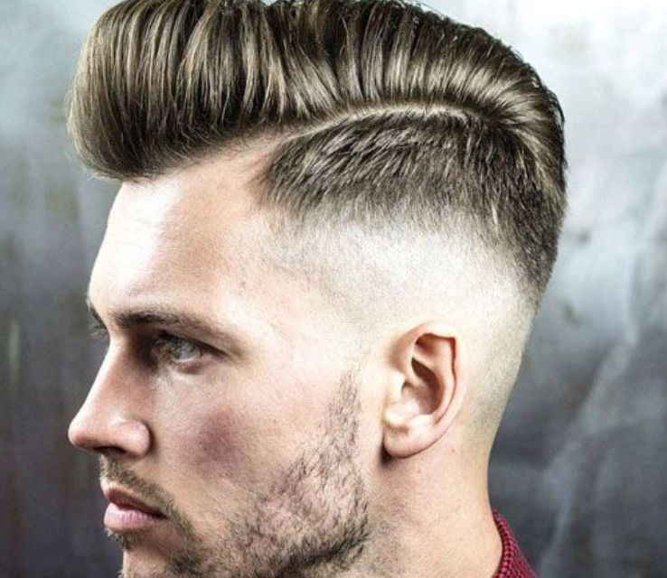 Textured Pompadour Haircut
