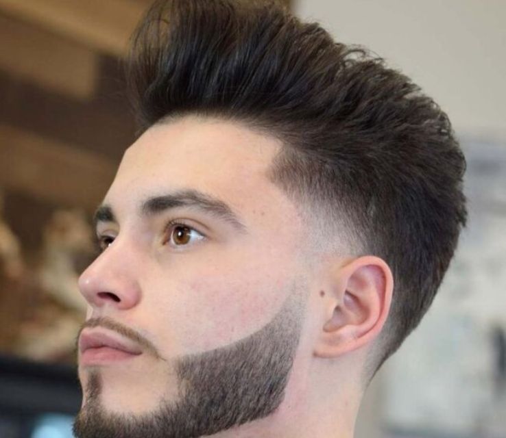 Textured Top + Taper Fade and Beard