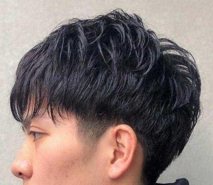 Two Block Haircut Men Fade Short Hair