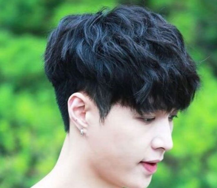 Two Block Haircut Men Fringe